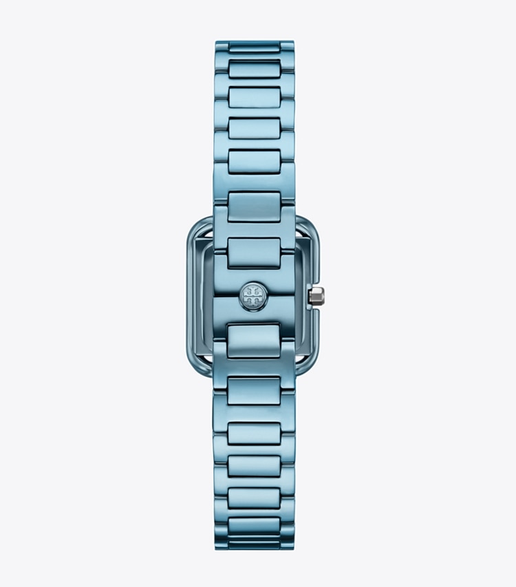 Tory Burch designer strap watches Mini Kira Watch in ICE BLUE back