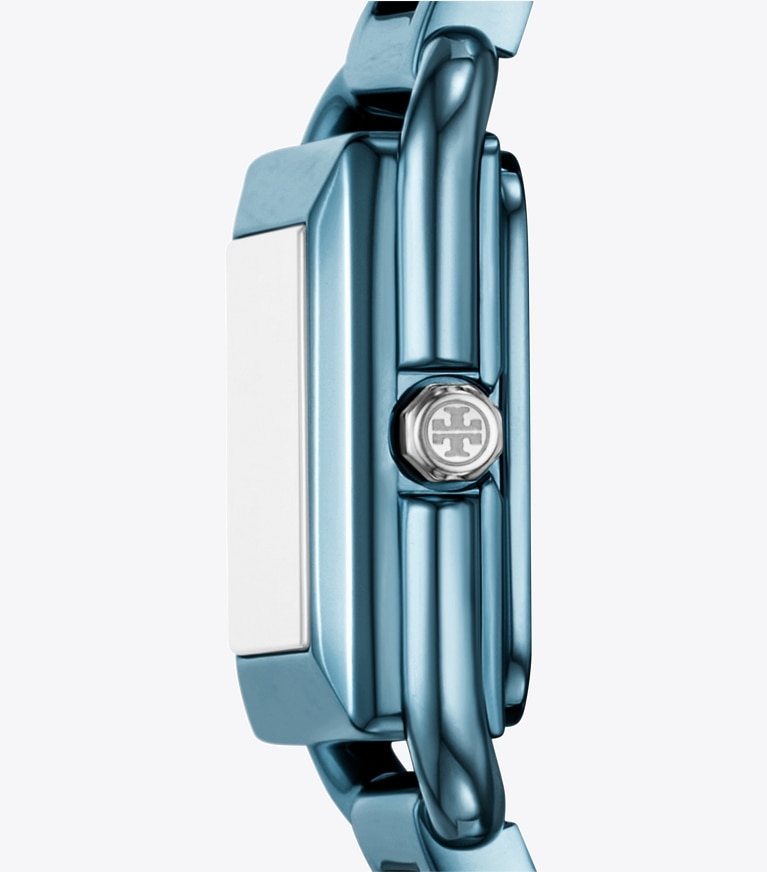 Tory Burch designer strap watches Mini Kira Watch in ICE BLUE front