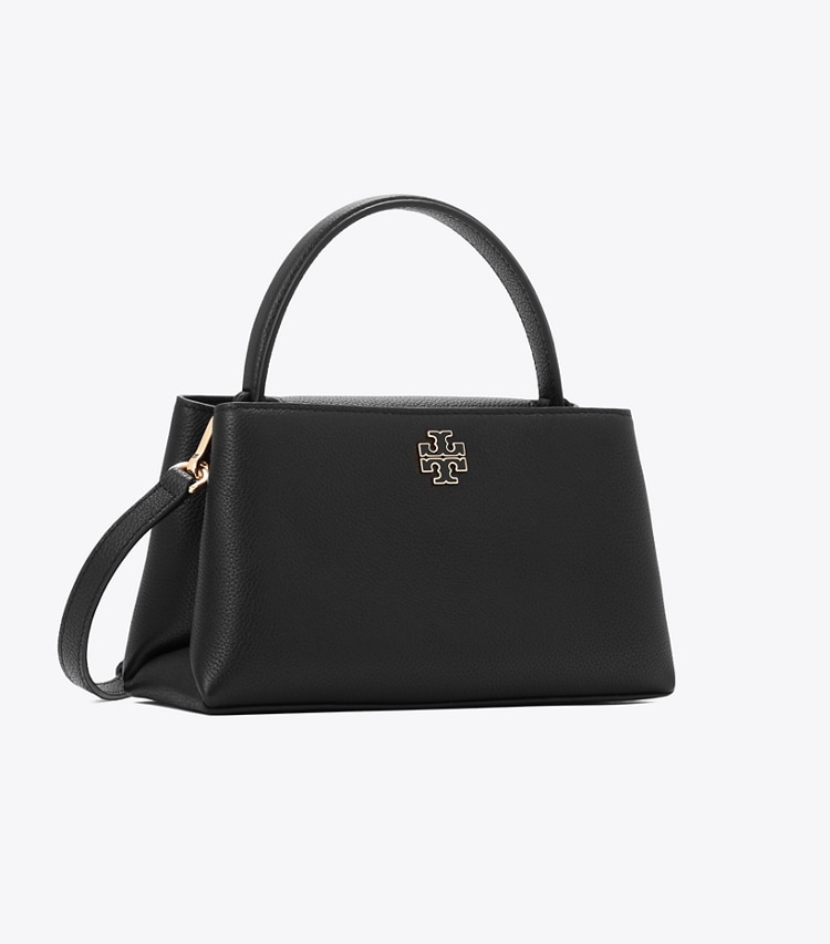 Tory Burch designer クロスボディバッグ レザー ミニ サッチェルバッグ in Black angle