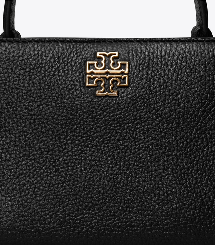 Tory Burch designer クロスボディバッグ レザー ミニサッチェルバッグ in Black ディテール