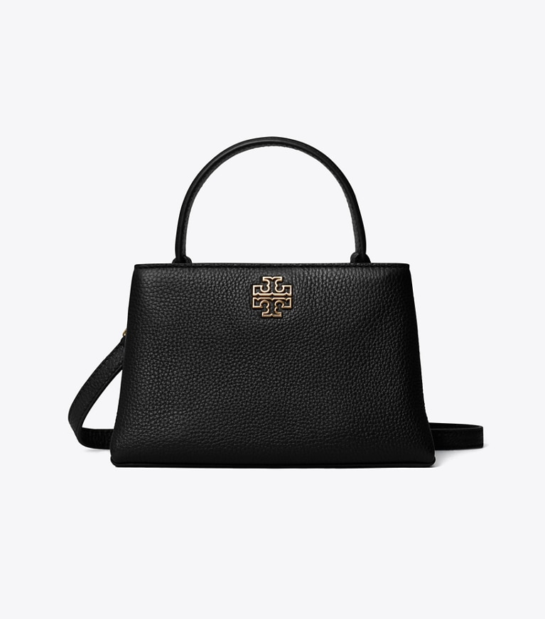 Tory Burch designer クロスボディバッグ レザー ミニサッチェルバッグ in Black angle