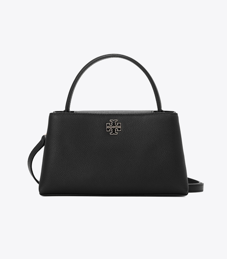 Tory Burch designer クロスボディバッグ レザー ミニ サッチェルバッグ in Black front