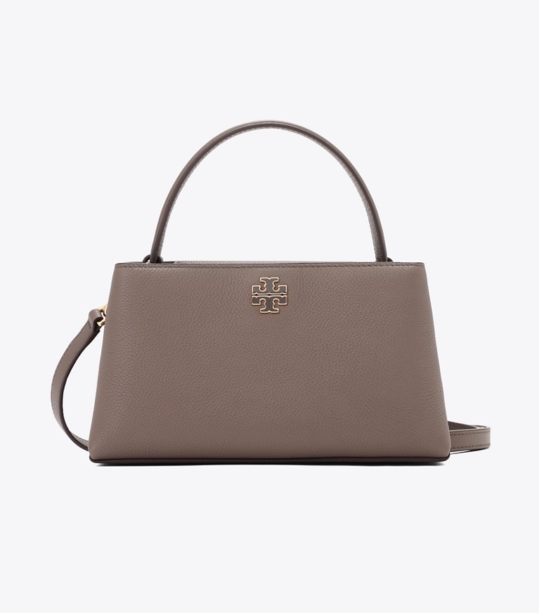 Tory Burch designer クロスボディバッグ レザー ミニ サッチェルバッグ in Wild Mushroom front