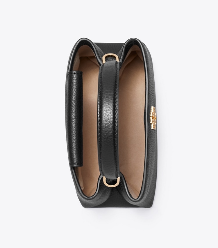 Tory Burch designer クロスボディバッグ レザー ミニサッチェルバッグ in Black オーバーヘッド