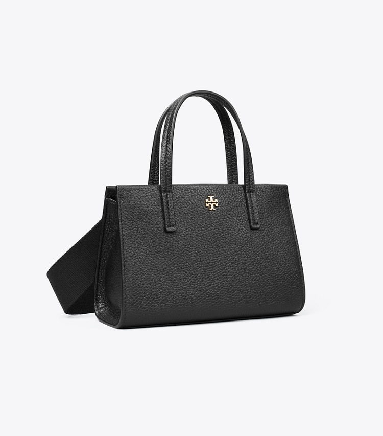Tory Burch designer クロスボディバッグ レザー ミニトートバッグ in Black angle
