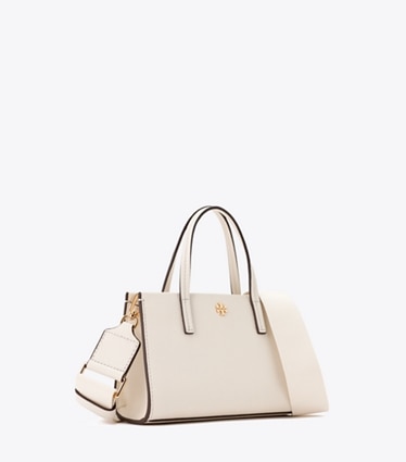 Tory Burch designer クロスボディバッグ レザー ミニトートバッグ in NEW IVORY angle