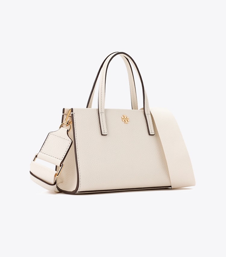 Tory Burch designer クロスボディバッグ レザー ミニトートバッグ in NEW IVORY angle