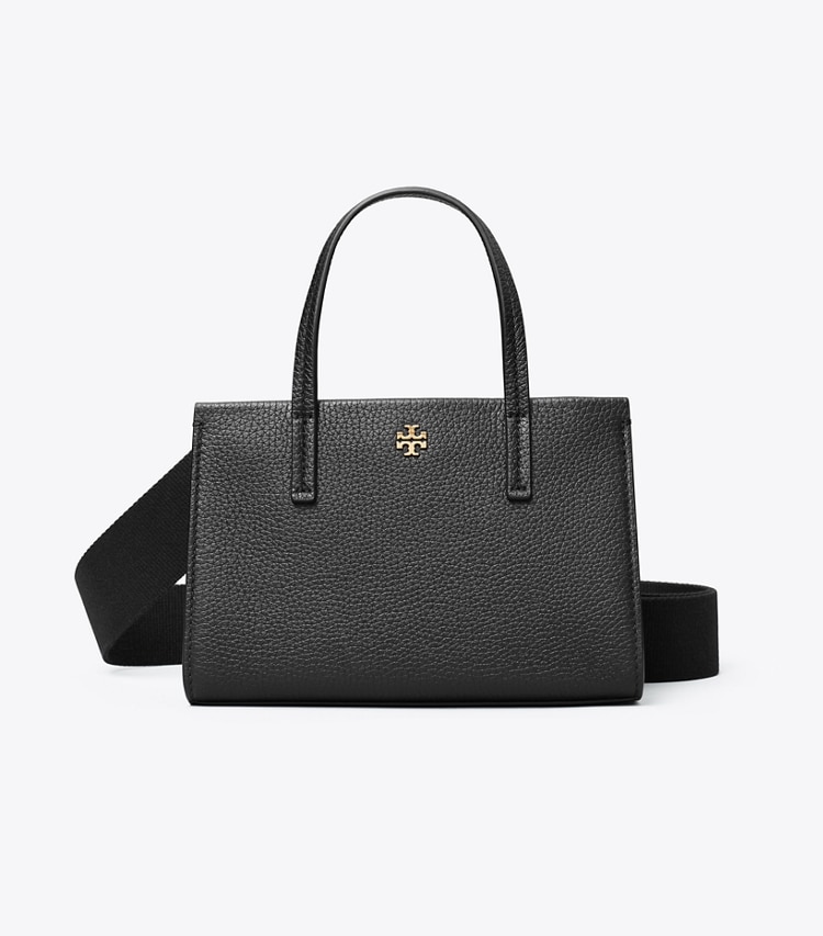Tory Burch designer クロスボディバッグ レザー ミニトートバッグ in Black front