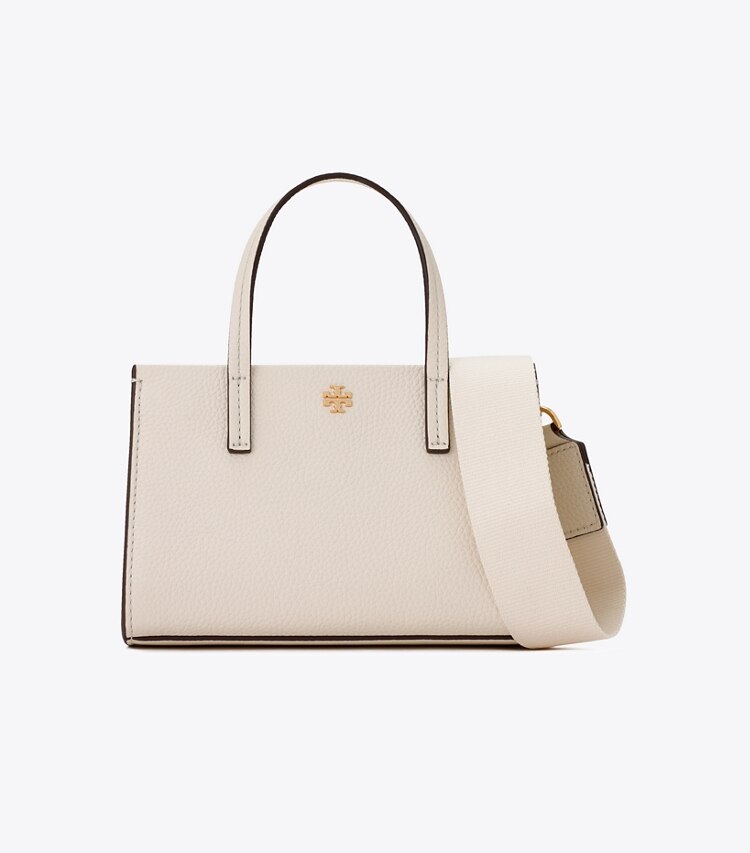 Tory Burch designer クロスボディバッグ レザー ミニトートバッグ in NEW IVORY front