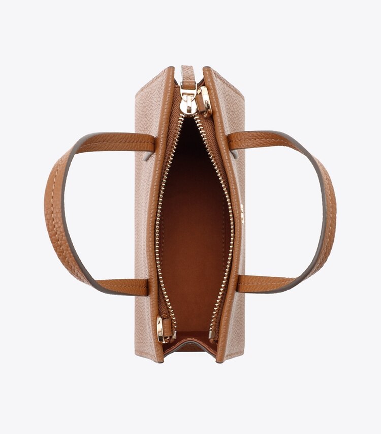 Tory Burch designer クロスボディバッグ レザー ミニトートバッグ in CORTADO オーバーヘッド