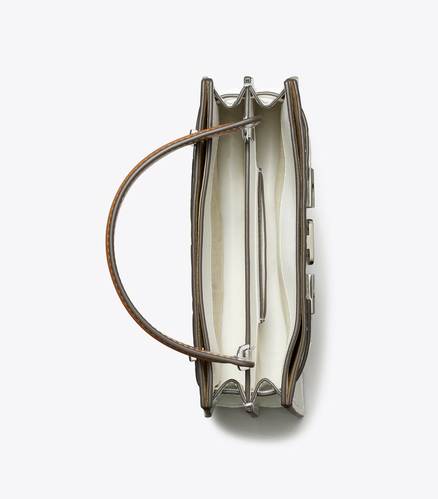 Mini Lee Radziwill Croc-Embossed Top-Handle Bag