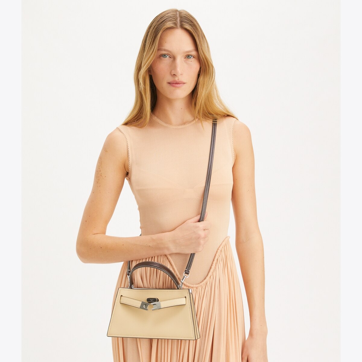 ハンドバッグ Tory Burch 'Petite Lee Radziwill' handbag Petite Lee Radziwill Double Bag: Women's Designer Crossbody
