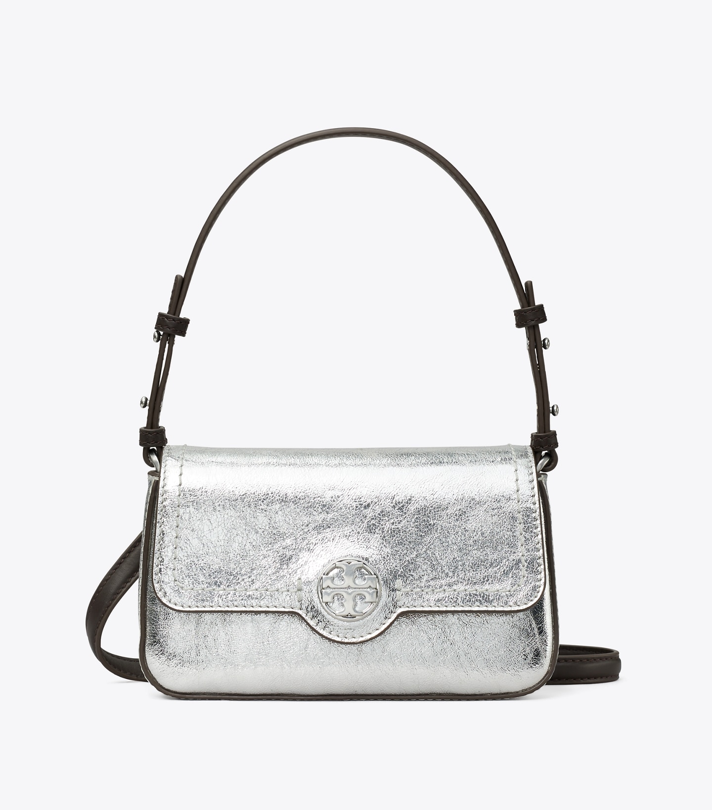 Mini Metallic Leather Shoulder Bag