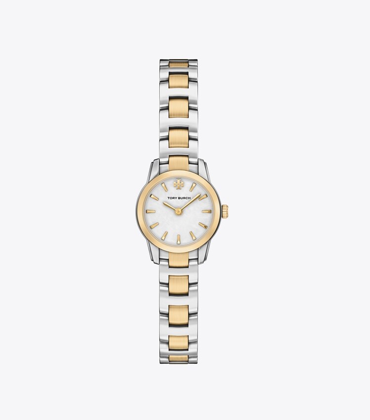 Tory Burch designer armbanduhren Mini Miller Armbanduhr in MOP/TWO-TONE front