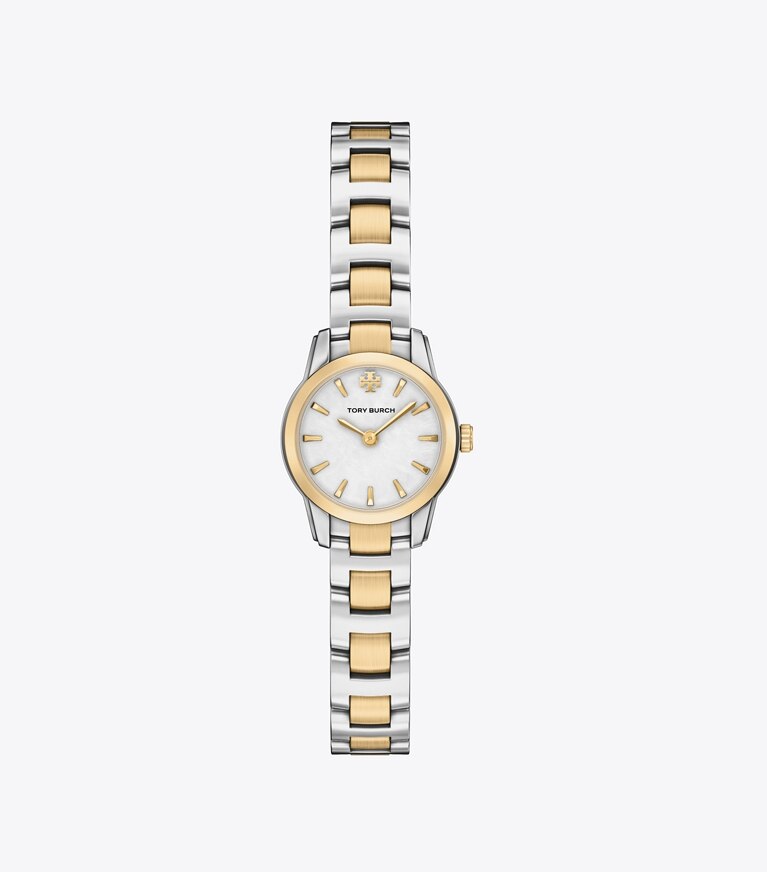 Tory Burch designer armbanduhren Mini Miller Armbanduhr in MOP/TWO-TONE front