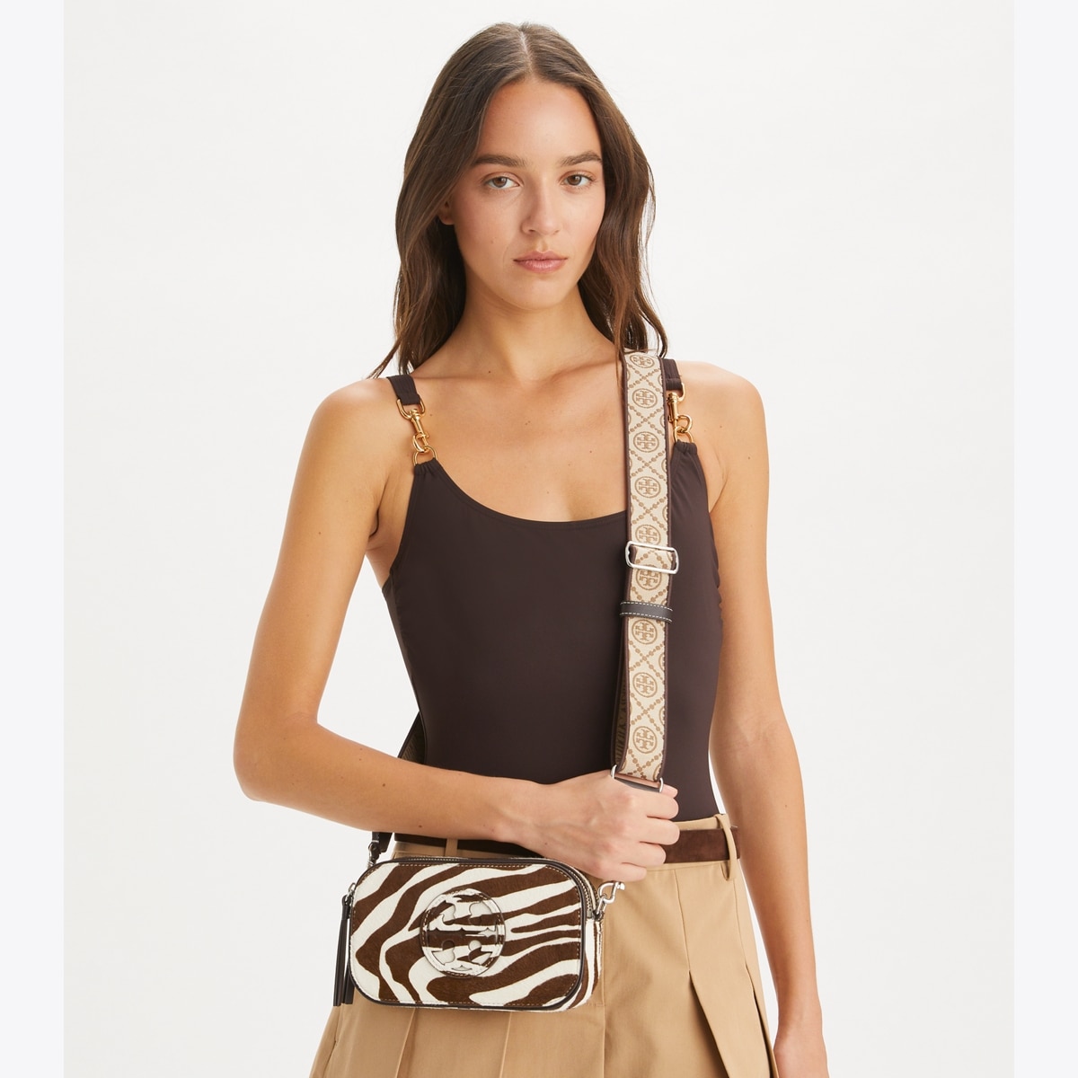 Mini Miller Calf Hair Crossbody Bag: Women's Designer Crossbody Bags | Tory Burch