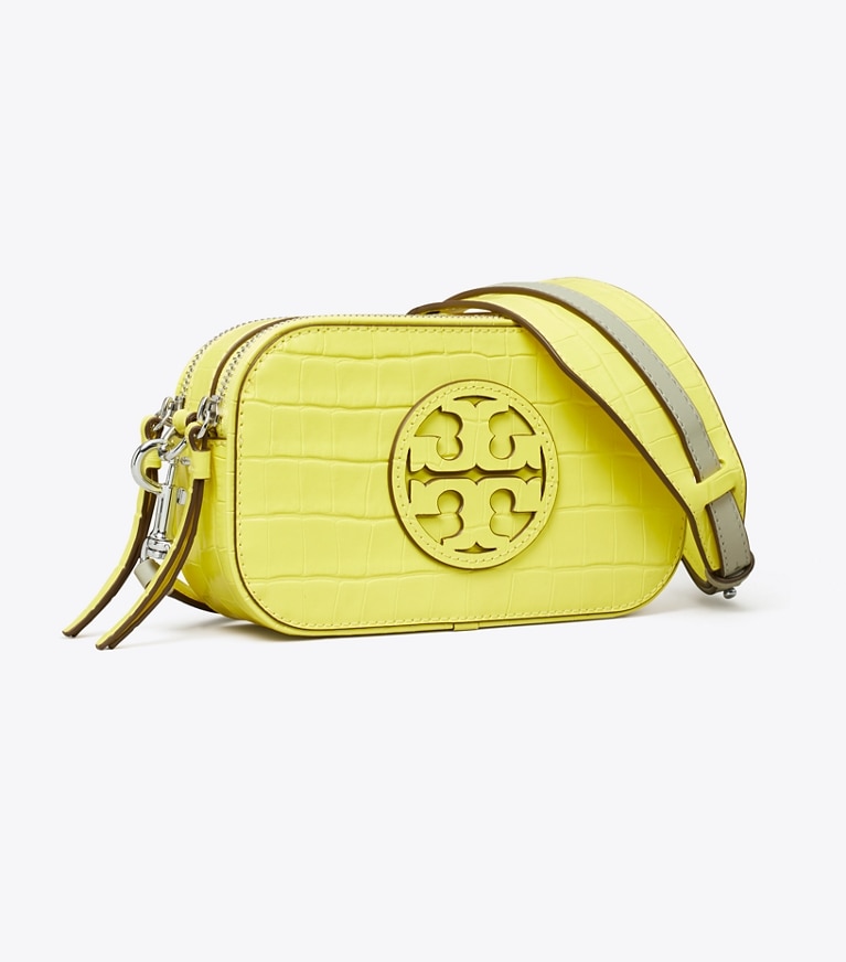 Mini Miller Croc Embossed Crossbody Bag Women s Designer Crossbody Bags Tory Burch