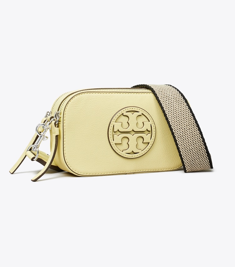 Tory Burch designer crossbody bags Mini Miller Crossbody Bag in Lemon Zest angle