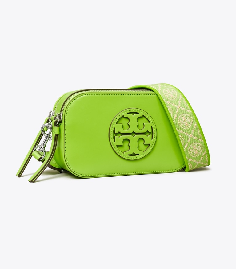 Tory Burch designer crossbody bags Mini Miller Crossbody Bag in Bright Fern angle