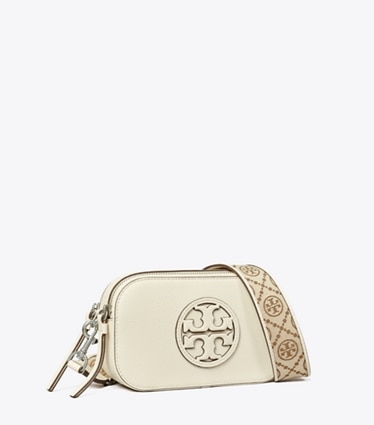 Tory Burch designer クロスボディバッグ ミラー ミニクロスボディバッグ in NEW IVORY angle