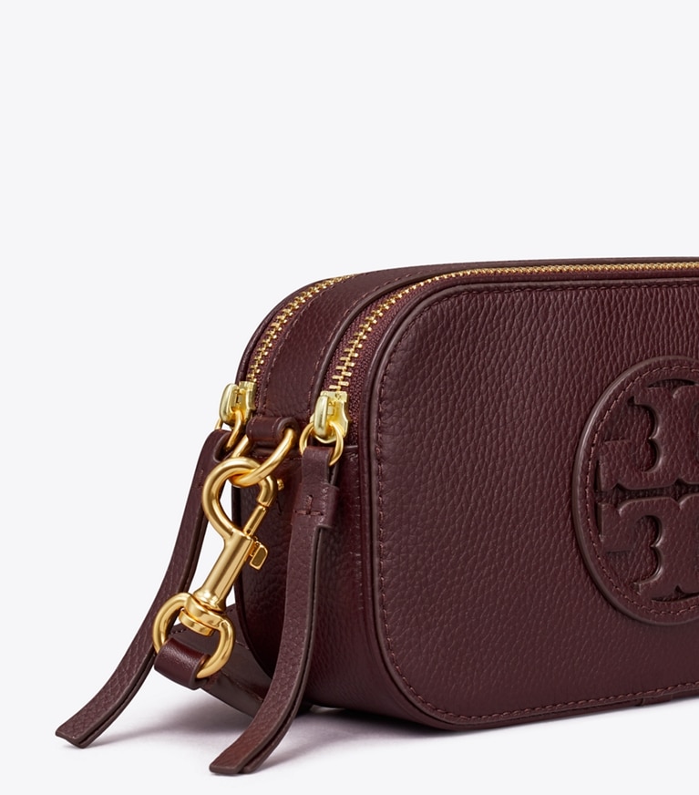 Tory Burch designer crossbody bags Mini Miller Crossbody Bag in Albarossa angle