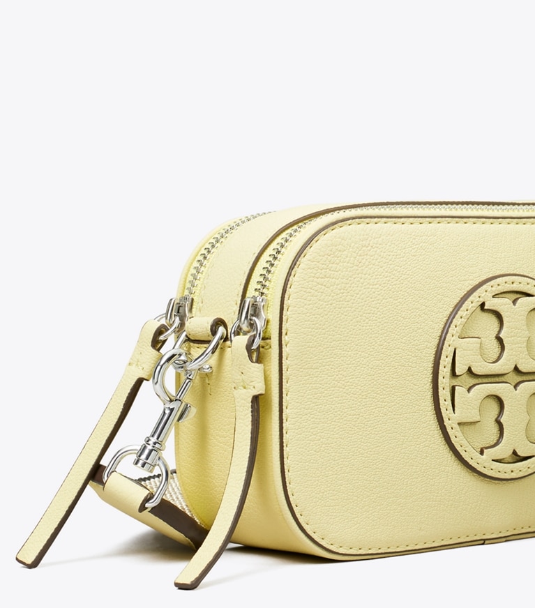 Tory Burch designer crossbody bags Mini Miller Crossbody Bag in Lemon Zest angle