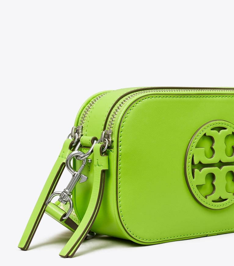 Tory Burch designer crossbody bags Mini Miller Crossbody Bag in Bright Fern angle