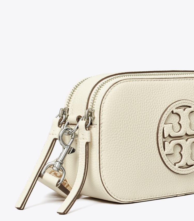 Tory Burch designer crossbody bags Mini Miller Crossbody Bag in NEW IVORY detail