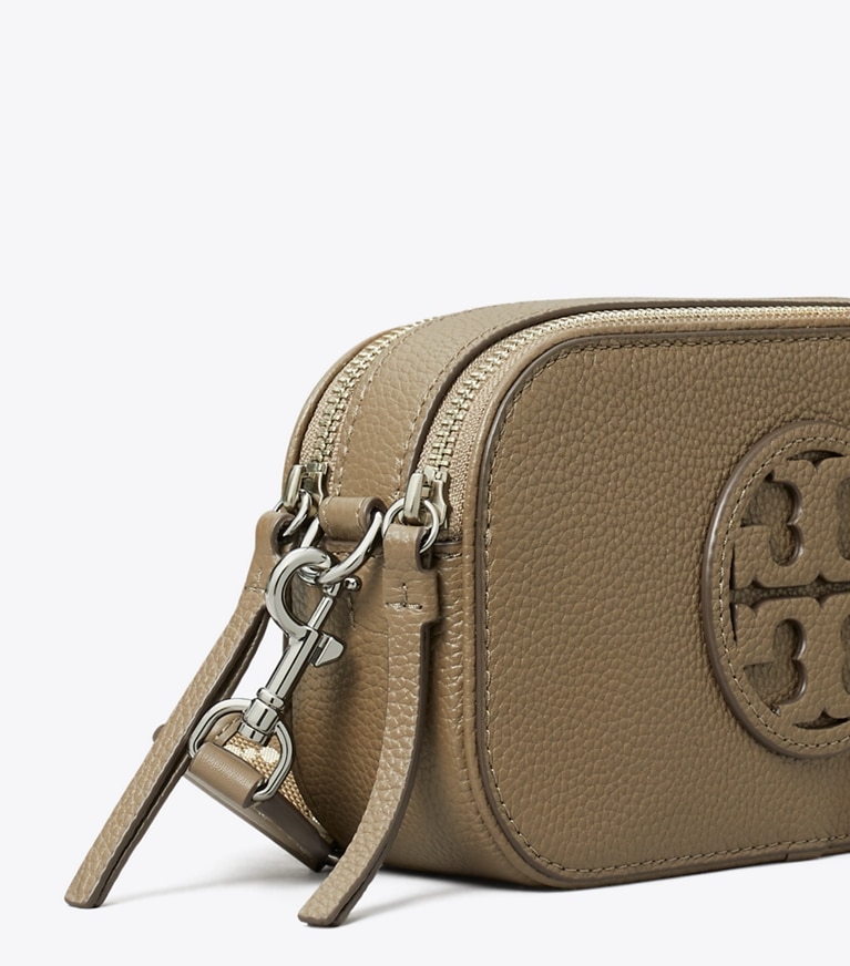 Tory Burch designer crossbody bags Mini Miller Crossbody Bag in Wild Mushroom angle