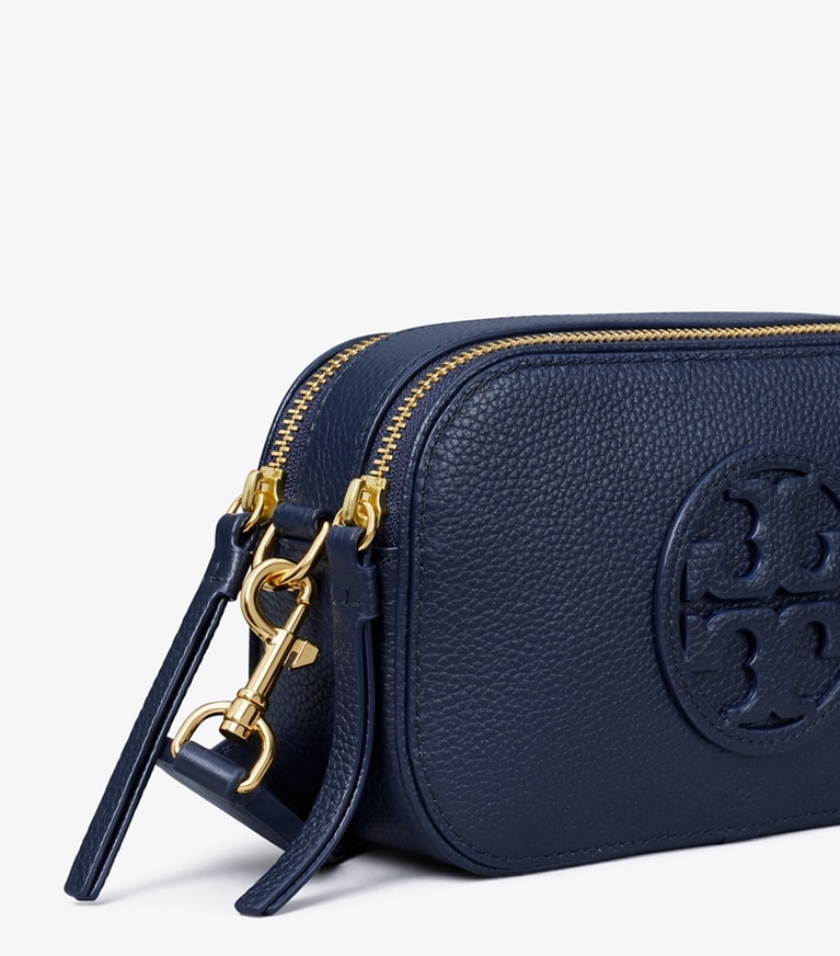 Tory Burch designer crossbody bags Mini Miller Crossbody Bag in Tory Navy angle