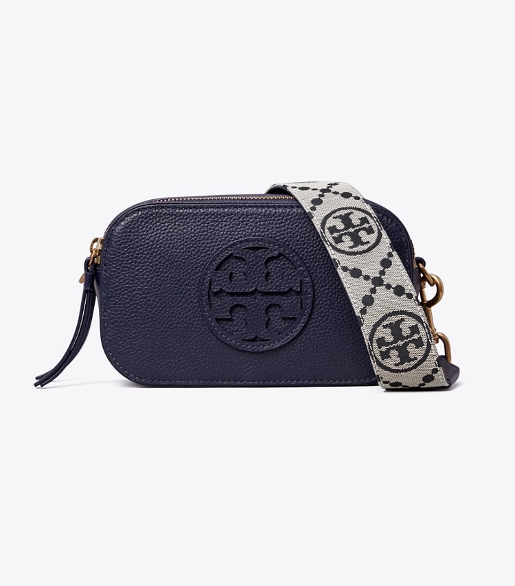 Tory Burch designer crossbody bags Mini Miller Crossbody Bag in Tory Navy front