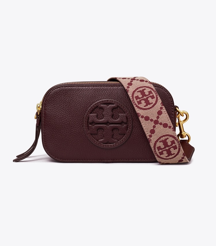 Tory Burch designer crossbody bags Mini Miller Crossbody Bag in Albarossa front