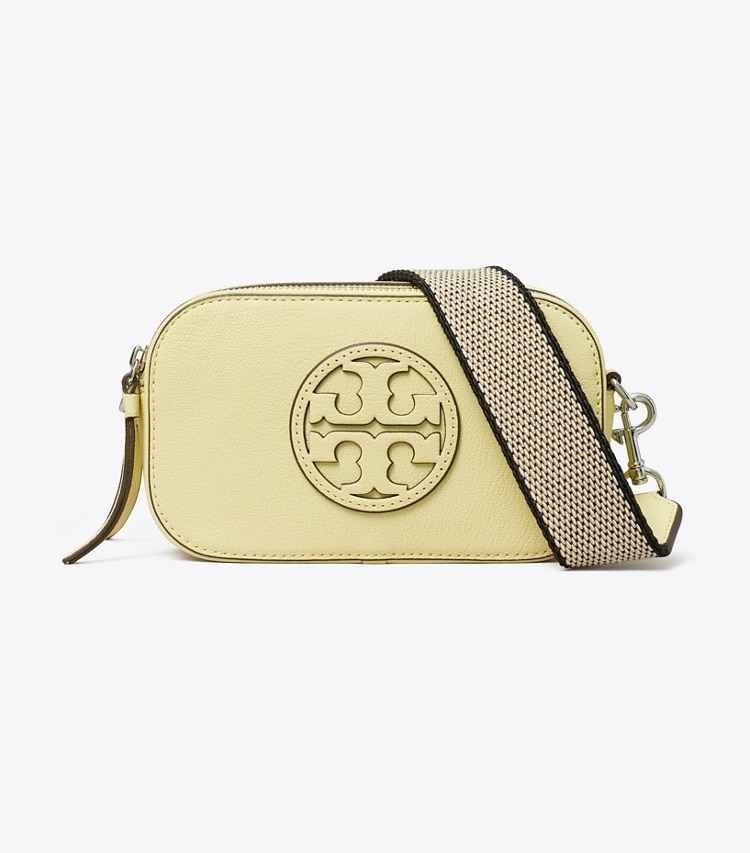 Tory Burch designer crossbody bags Mini Miller Crossbody Bag in Lemon Zest front