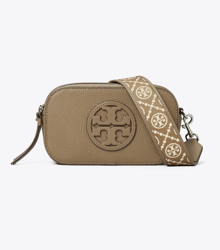 Tory Burch designer crossbody bags Mini Miller Crossbody Bag in Wild Mushroom front