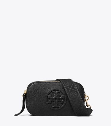 Tory Burch designer クロスボディバッグ ミラー ミニ クロスボディバッグ in Black front