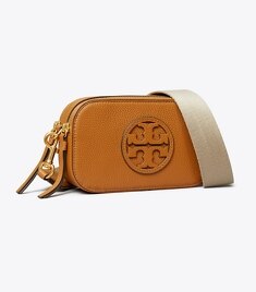 Tory Burch Logo Crossbody Bag in Brown hotsell