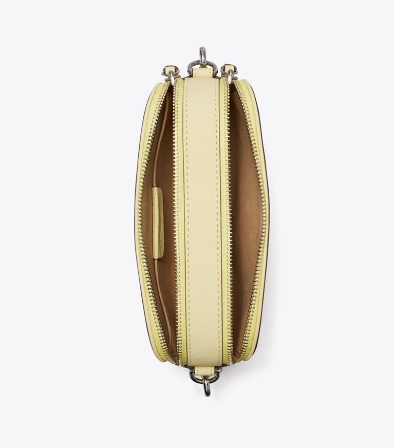 Tory Burch designer crossbody bags Mini Miller Crossbody Bag in Lemon Zest angle