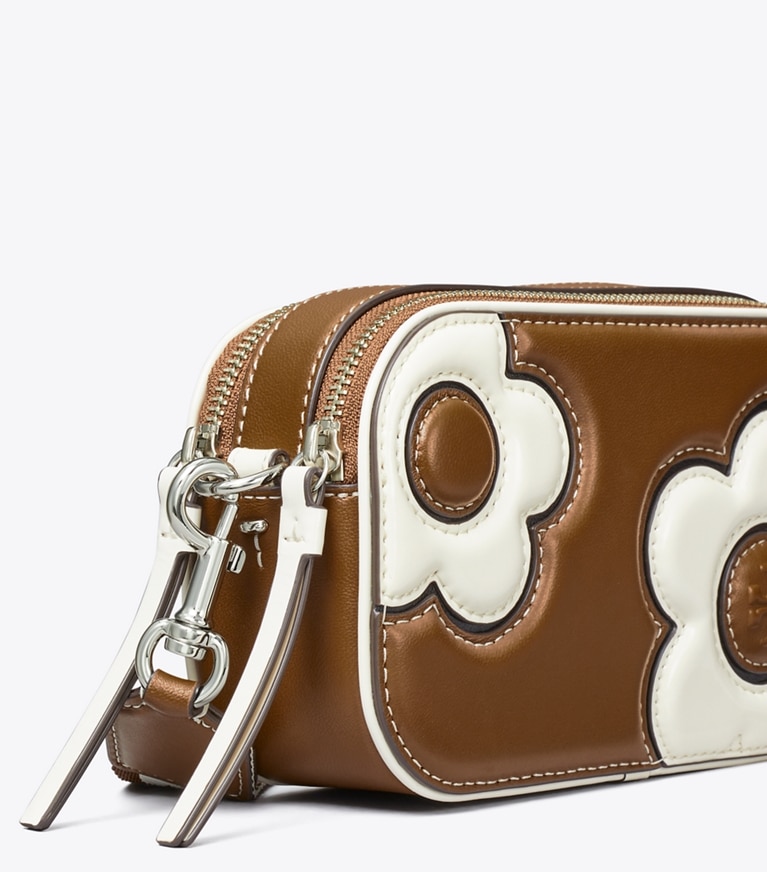 Tory Burch designer crossbody bags Mini Miller Floral Crossbody Bag in Moose angle