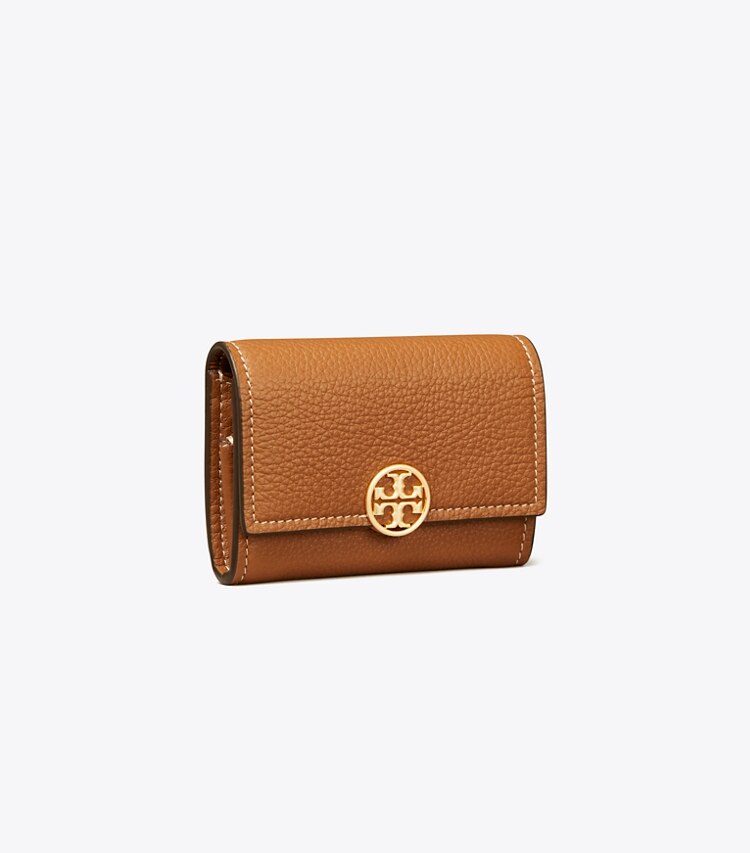 Tory Burch designer geldbörsen Mini Miller Geldbörse in Light Umber angle