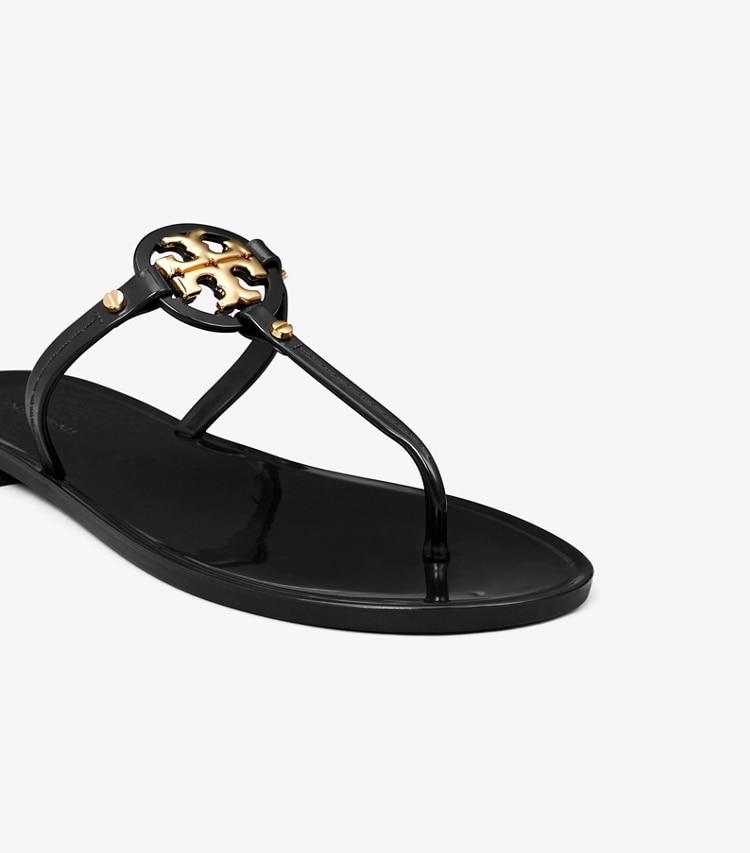 Tory Burch designer sandals Mini Miller Jelly Sandal in Perfect Black detail
