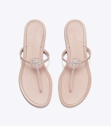 Tory Burch designer sandals Mini Miller Jelly Sandal in PINK MEADOW / SILVER overhead