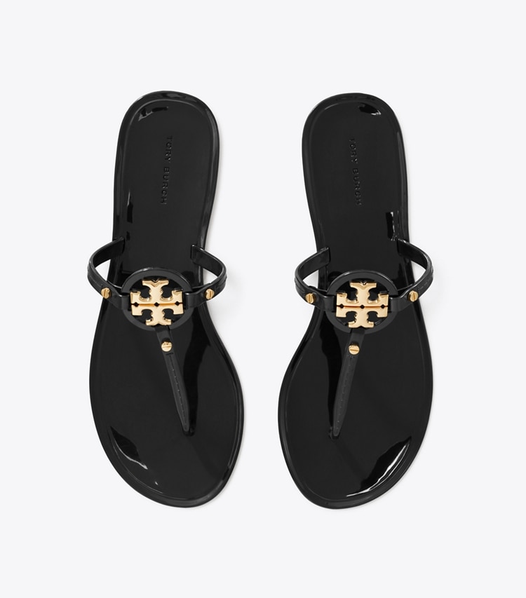 Tory Burch designer sandals Mini Miller Jelly Sandal in Perfect Black overhead