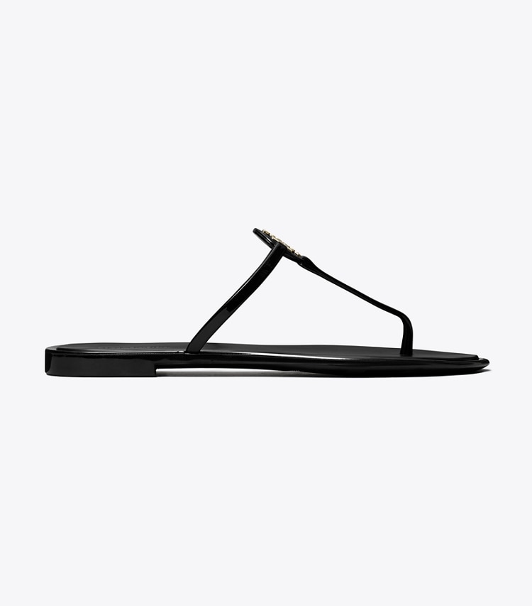 Tory Burch designer sandals Mini Miller Jelly Sandal in PERFECT BLACK / GOLD side