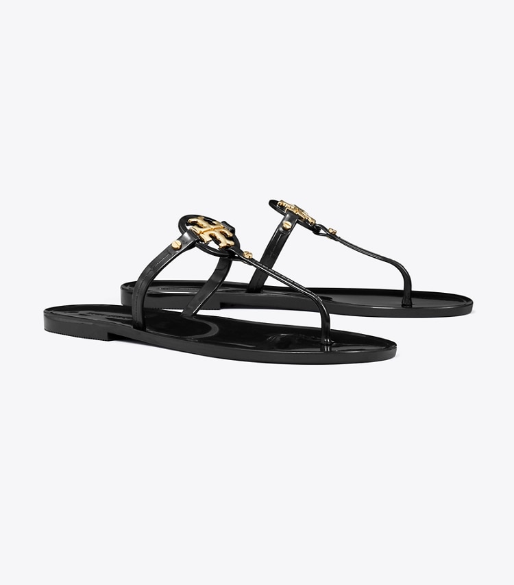 Tory Burch designer sandalen Mini Miller Jelly-Sandale in Perfect Black angle