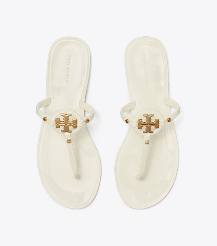 Tory Burch designer sandalen Mini Miller Jelly-Sandale in Ivory von oben