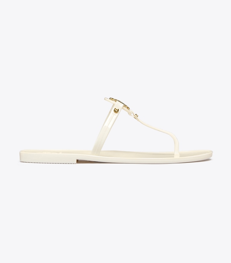 Tory Burch designer sandalen Mini Miller Jelly-Sandale in Ivory angle