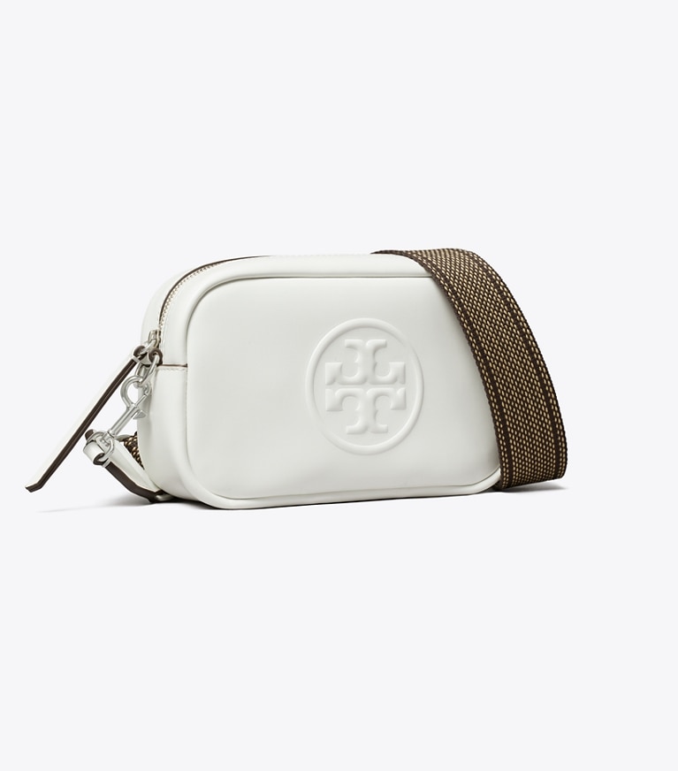 Tory Burch designer crossbody bags Mini Miller natuura™ Crossbody Bag in Bianco angle