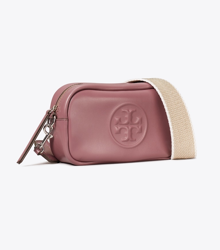 Tory Burch designer crossbody bags Mini Miller natuura™ Crossbody Bag in Mauve angle
