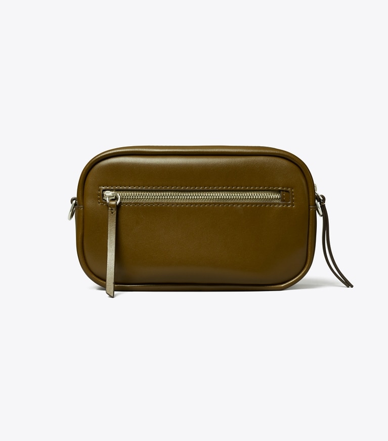 Tory Burch designer crossbody bags Mini Miller natuura™ Crossbody Bag in Dark Olive back