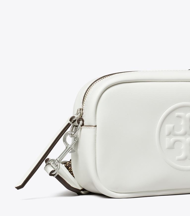 Tory Burch designer crossbody bags Mini Miller natuura™ Crossbody Bag in Bianco detail